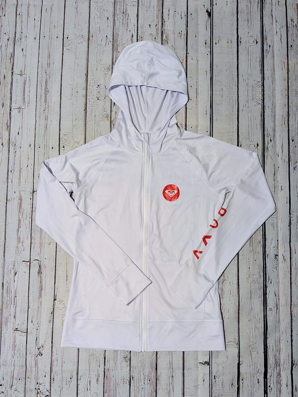 Roxy Zip-Up Hooded Lightweight Jacket